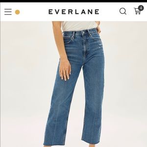 Everlane distressed way high jeans